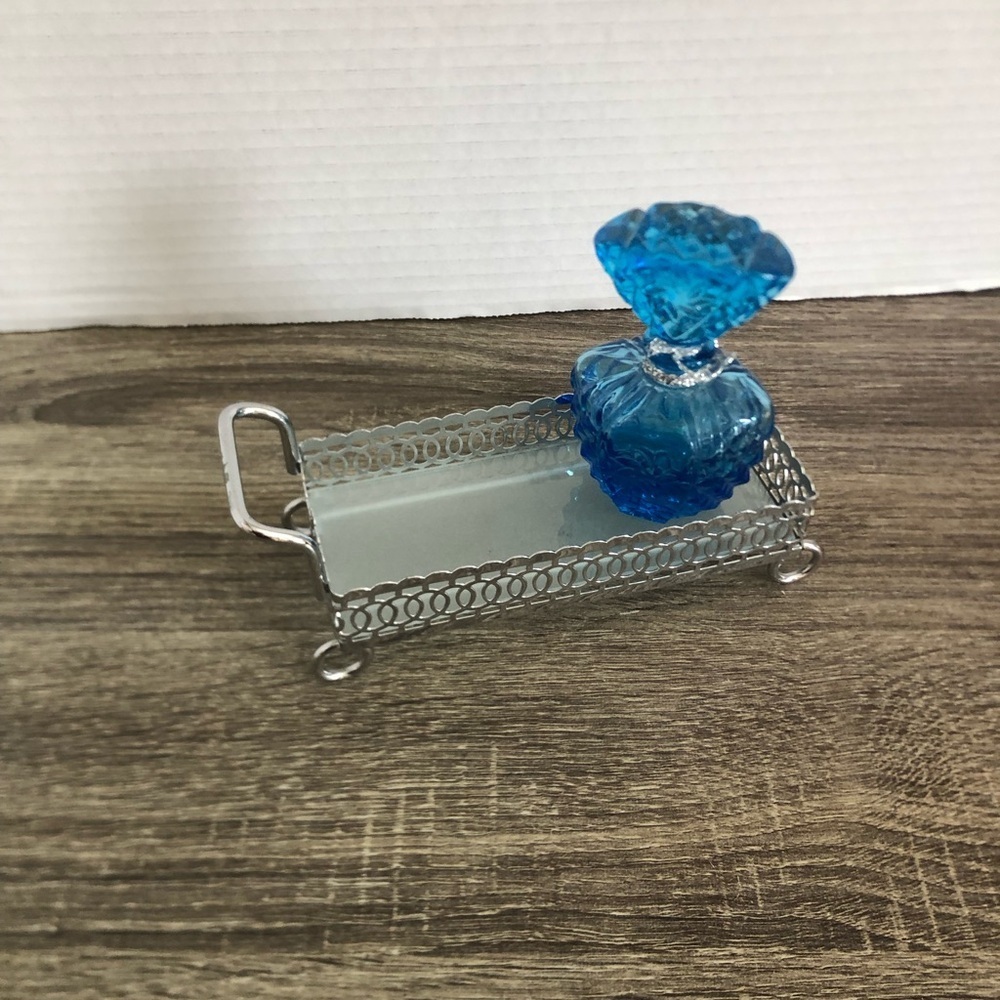 Intricate Silver Vanity Tray